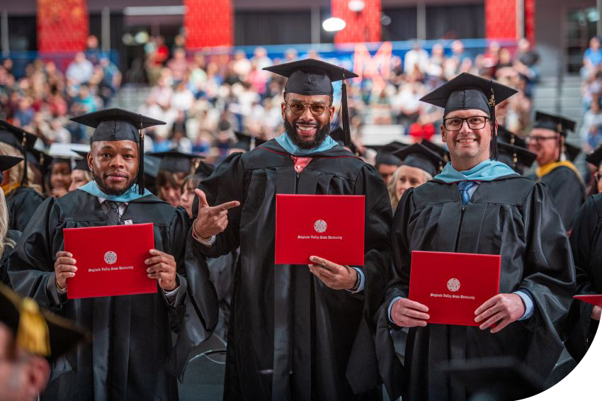 graduates celebrating at commencement